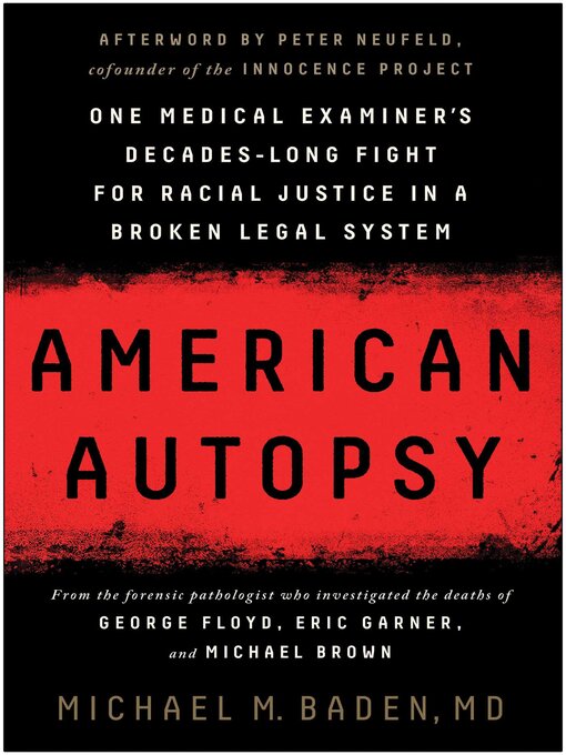 Title details for American Autopsy by Michael M. Baden - Wait list